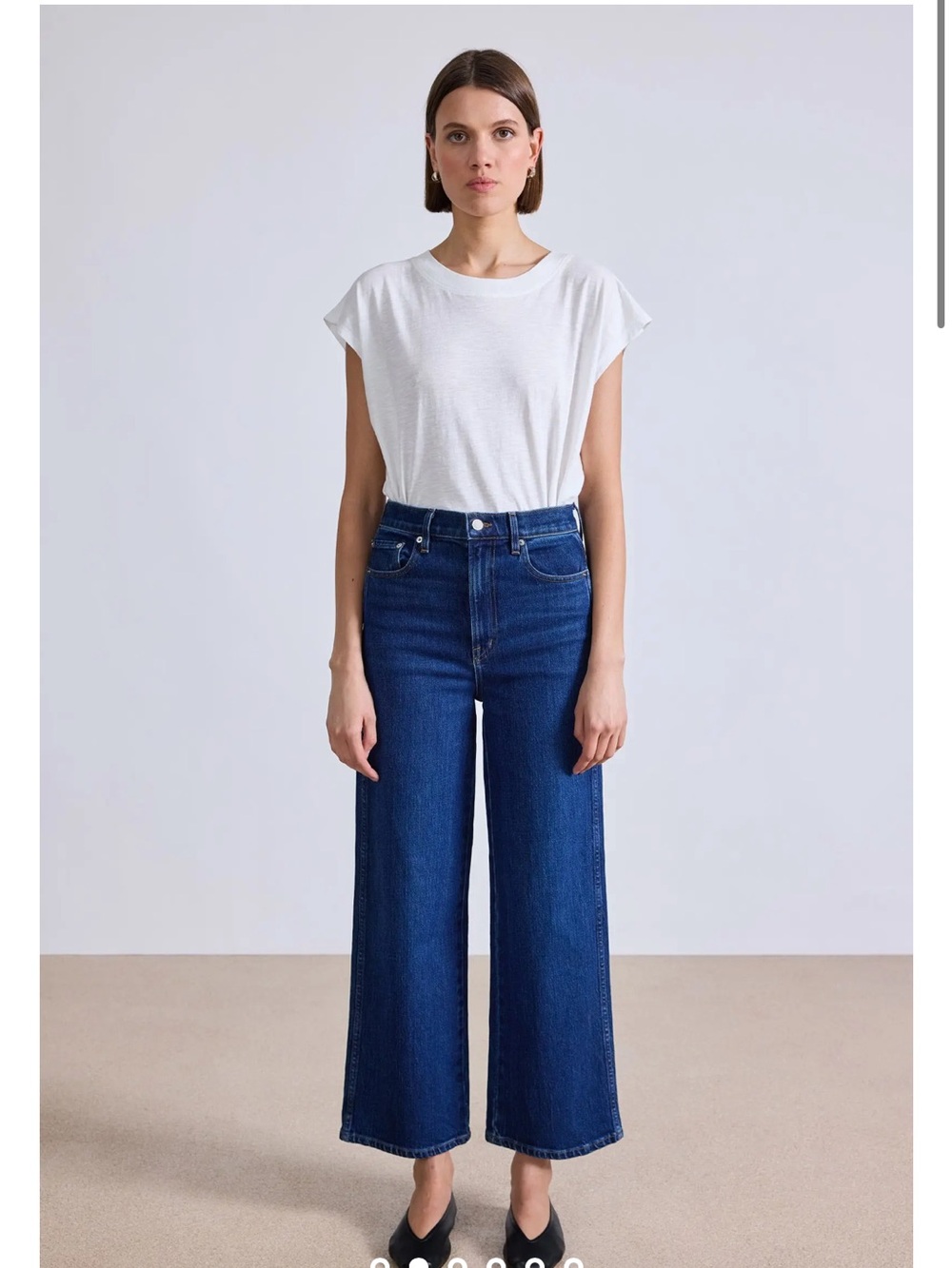 Apiece Apart Dark Blue Wide-Leg Jeans